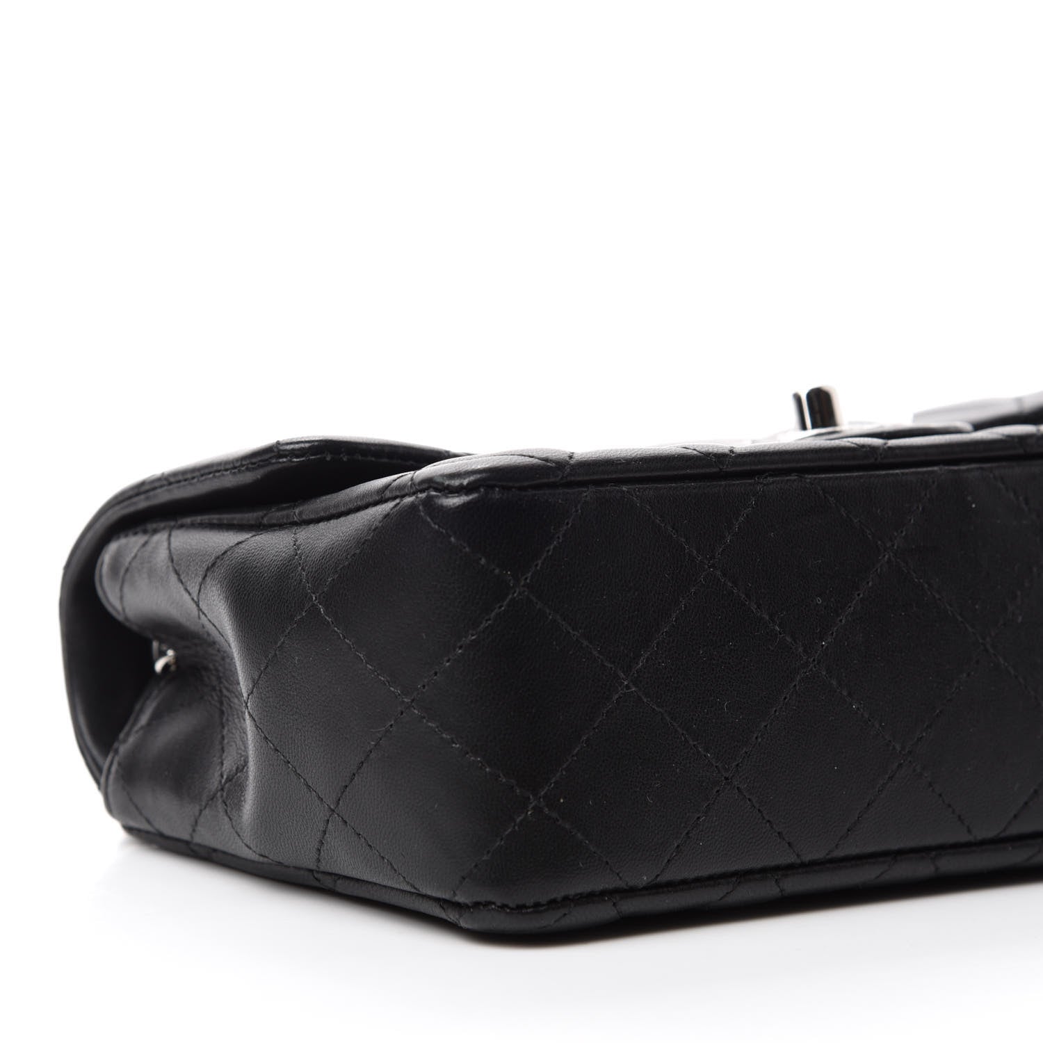 Chanel Lambskin Quilted Mini Rectangular Flap Black 6 of 13