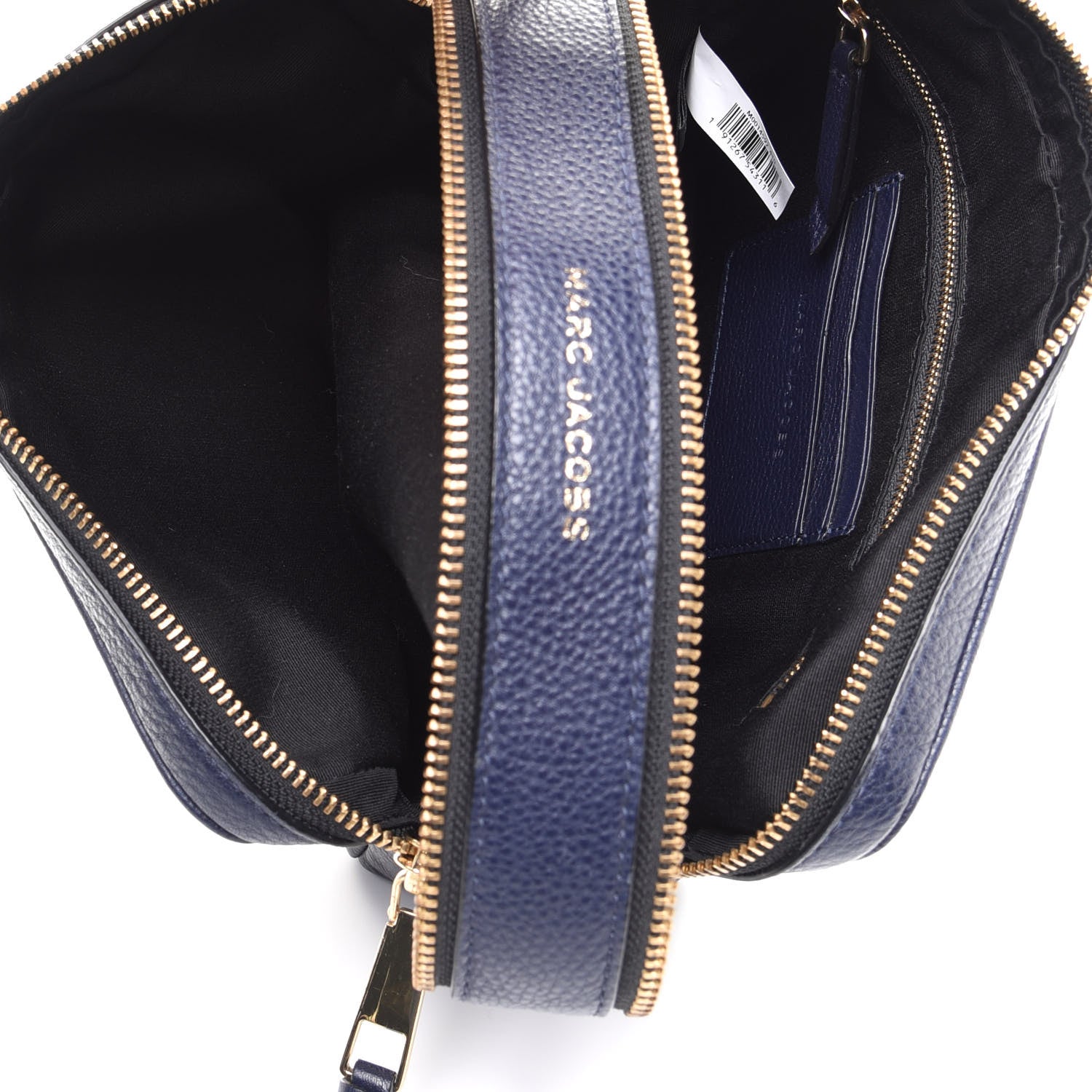 Marc Jacobs Supple Natural Grain Calfskin The Softshot 27 Bag Navy 4 of 12