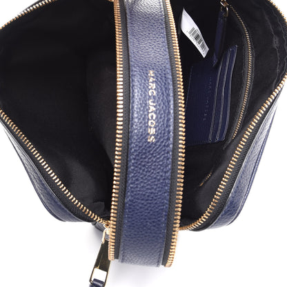 Marc Jacobs Supple Natural Grain Calfskin The Softshot 27 Bag Navy 4 of 12
