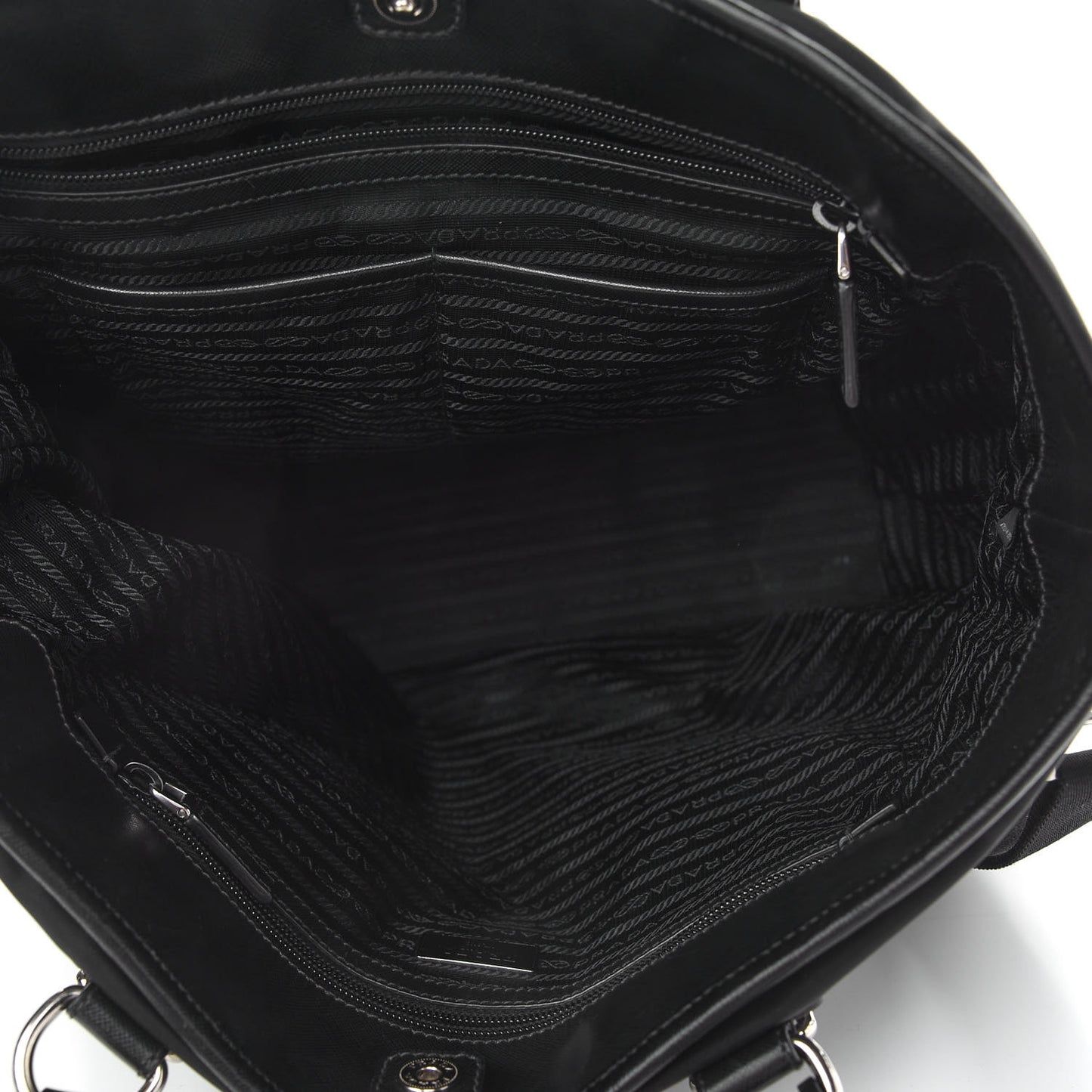 Tessuto Nylon Saffiano Weekender Black