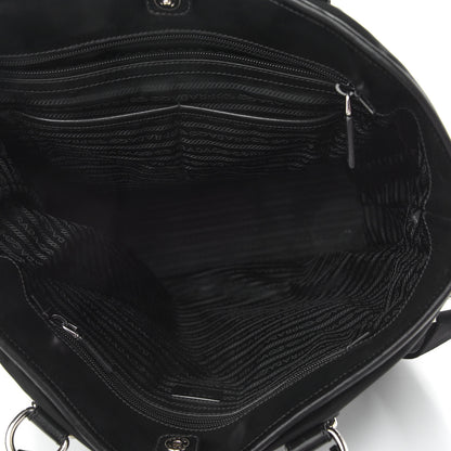 Prada Tessuto Nylon Saffiano Weekender Black 4 of 8