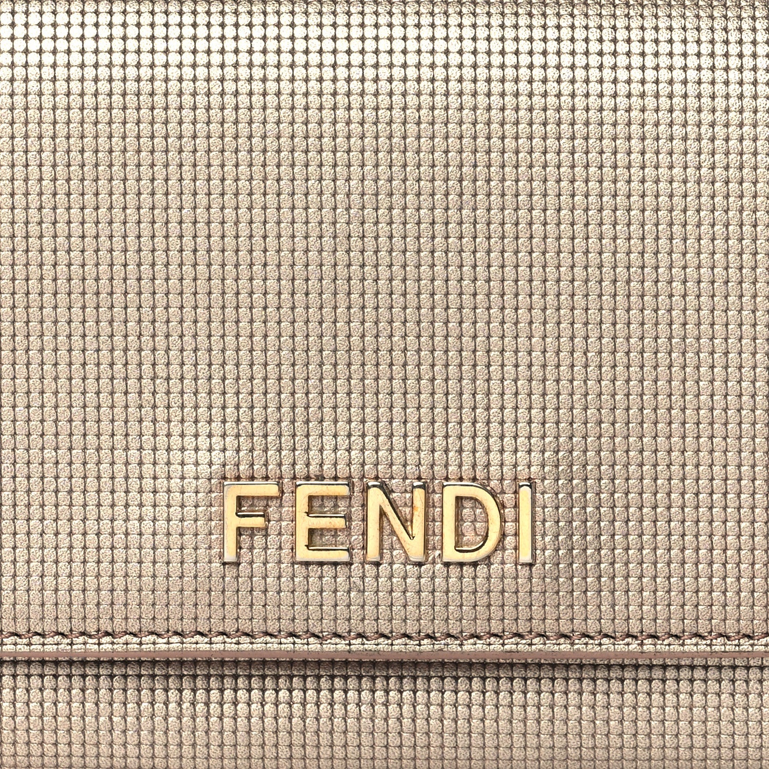 Fendi Vitello Birkin Logo Continental Wallet Rame 9 of 14