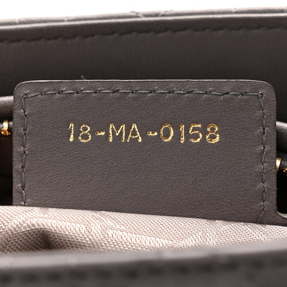 Christian Dior Lambskin Cannage Medium Lady Dior Grey 7 of 10