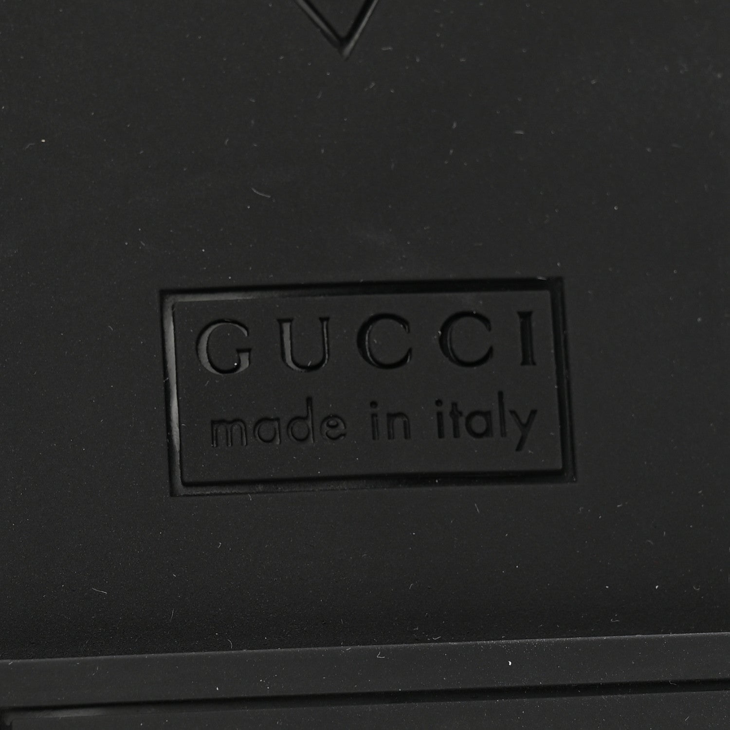 Gucci Rubber Womens Interlocking G Slide Sandals Black 8 of 9