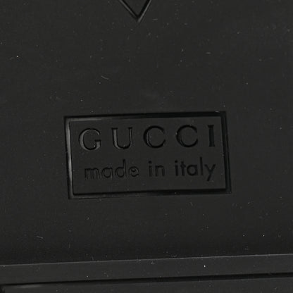 Gucci Rubber Womens Interlocking G Slide Sandals Black 8 of 9