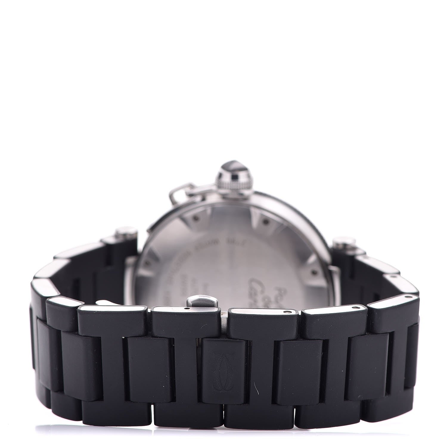 Cartier Stainless Steel Rubber 40mm Pasha C Seatimer Automatic Watch Black 4 of 7