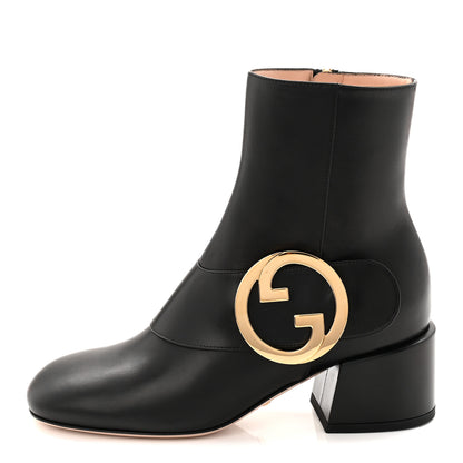 Gucci Malaga Kid GG Blondie 55mm Ankle Boots 35 Black 1 of 10
