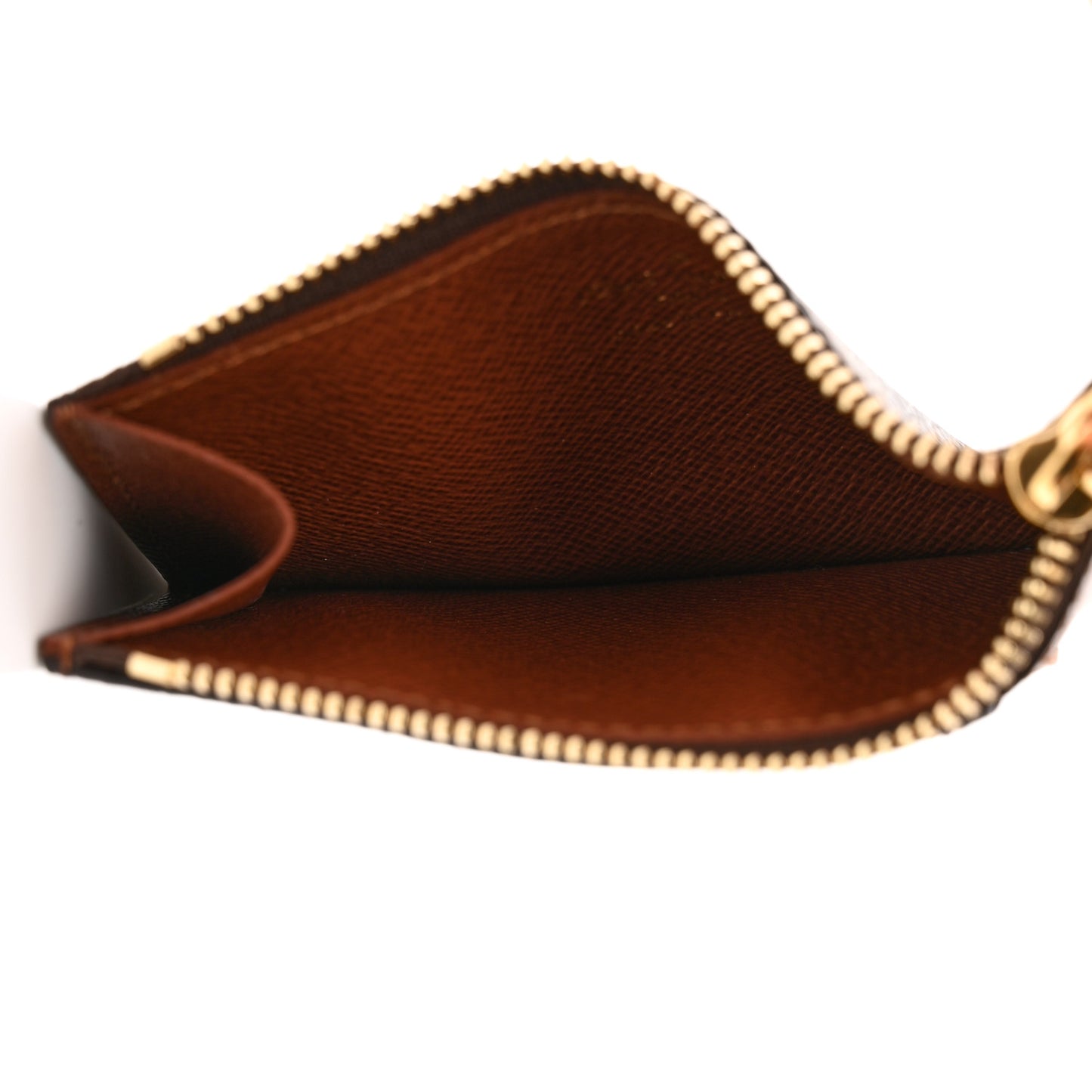 Monogram Zipped Romy Card Holder
