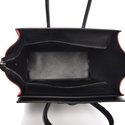 Celine Bullhide Calfskin Nubuck Micro Tri-Color Luggage Souris 5 of 7