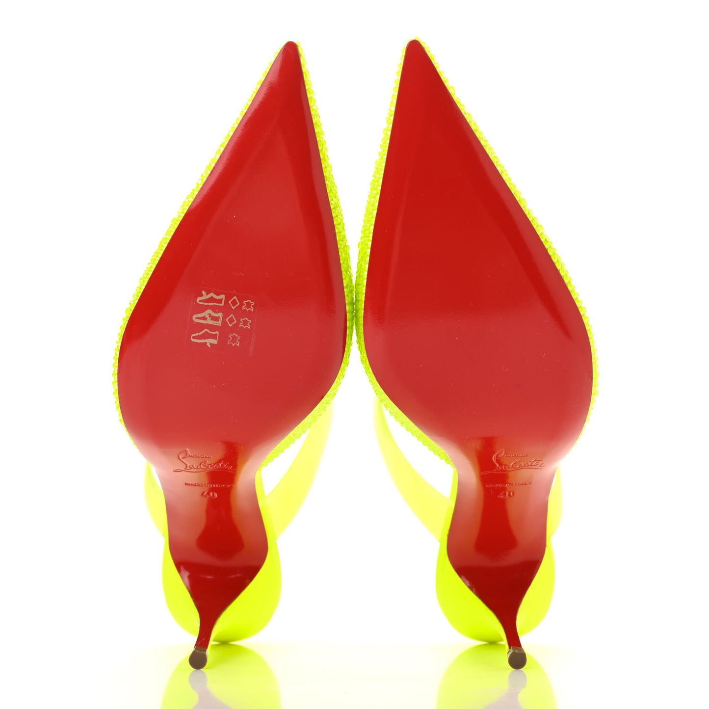 Suede PVC Fluo Matt Choc PVC Strass 80 Pumps 40 Sulfure
