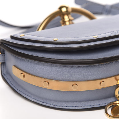 Chloe Calfskin Small Nile Bracelet Minaudiere Bag Washed Blue 8 of 9