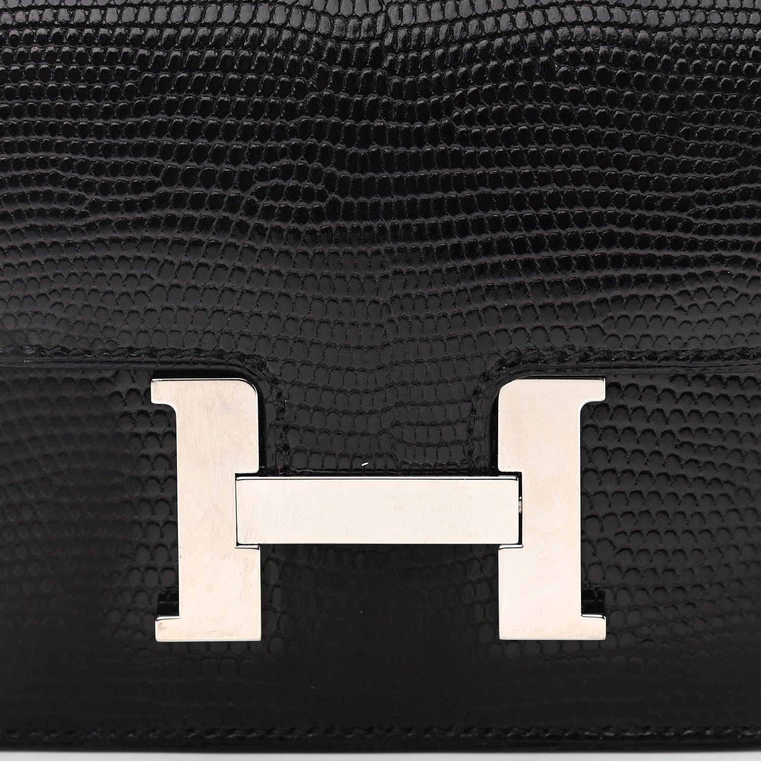 Hermes Lizard Constance Slim Wallet Black 8 of 11
