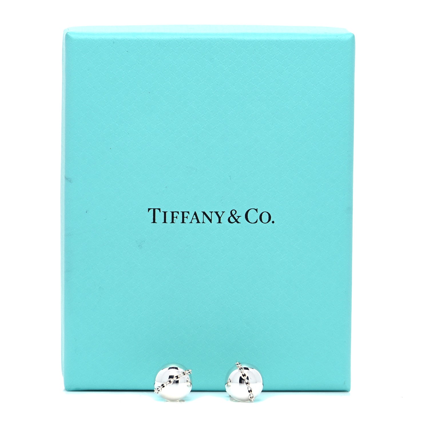 Tiffany Sterling Silver HardWear Bolt Ball Earrings 6 of 6