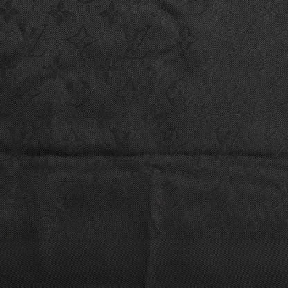 Louis Vuitton Silk Wool Monogram Shawl Black 2 of 3