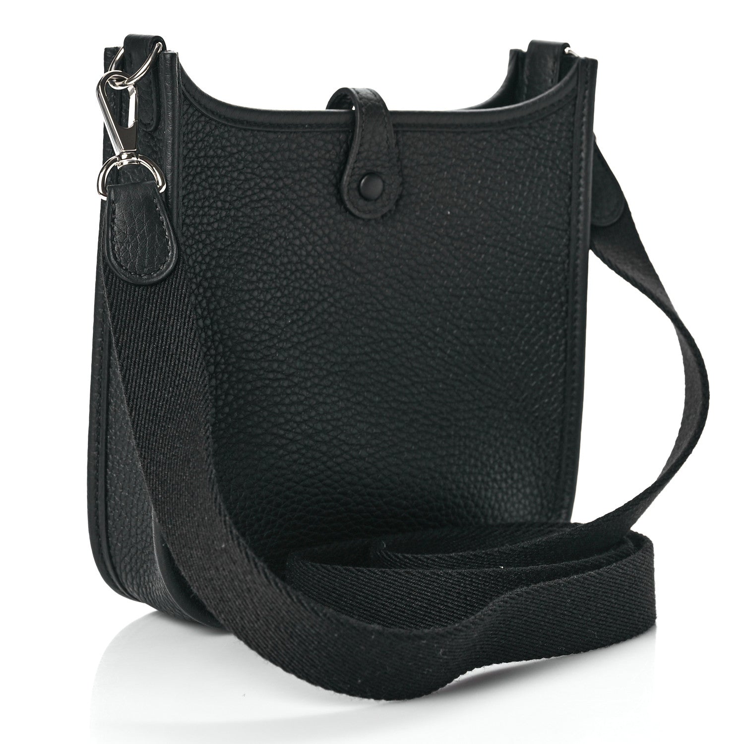 Hermes Taurillon Clemence Evelyne TPM Black 3 of 9