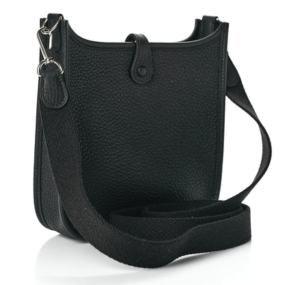 Hermes Taurillon Clemence Evelyne TPM Black 3 of 9