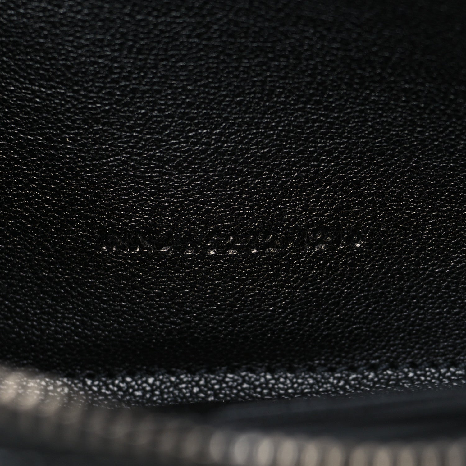 Saint Laurent Sheepskin Tri-Quilt Monogram Zip Around Wallet Black 6 of 9
