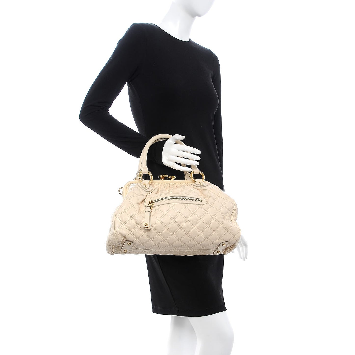Calfskin Quilted Stam Milk