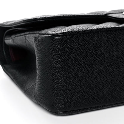 Chanel Caviar Quilted Jumbo Double Flap Black 9 of 13