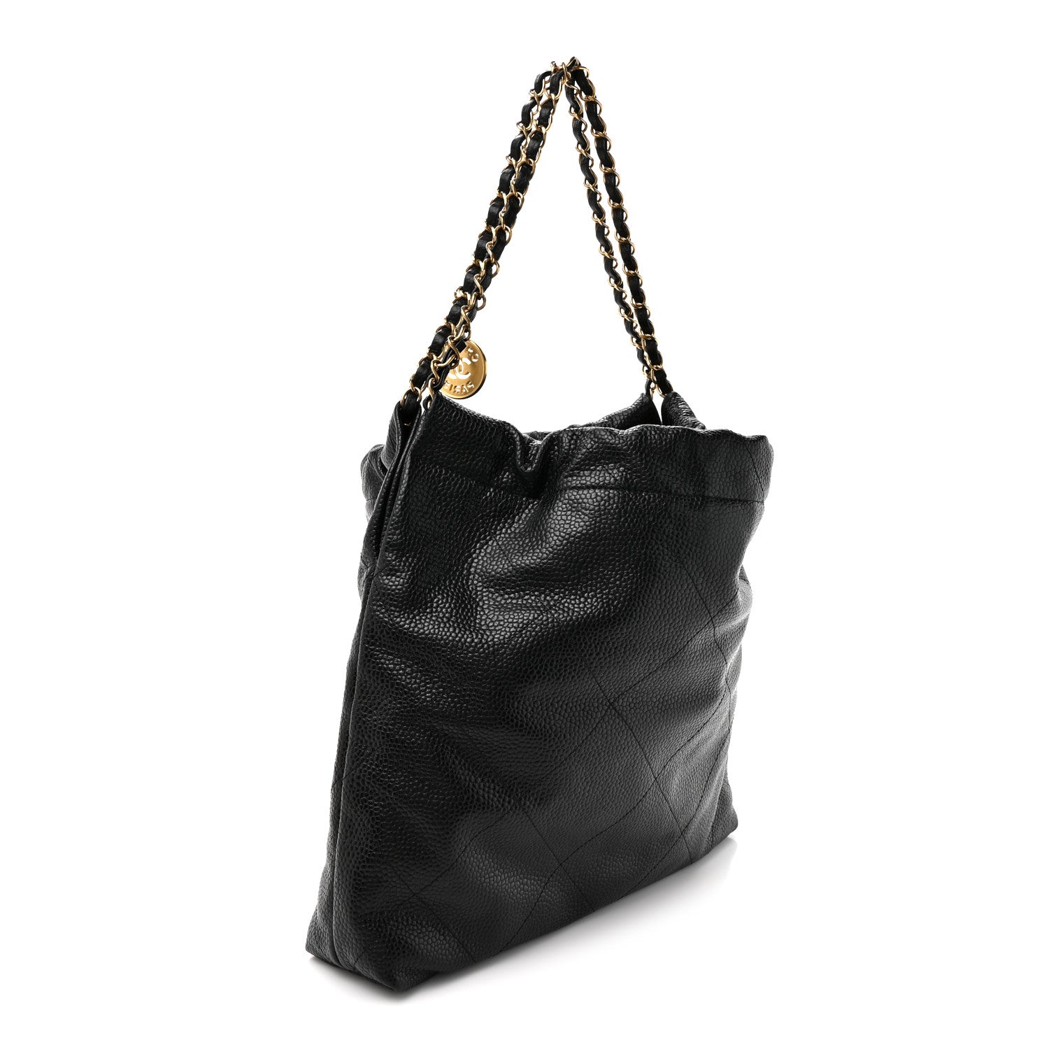Chanel Shiny Caviar Quilted Chanel 22 Black 3 of 12