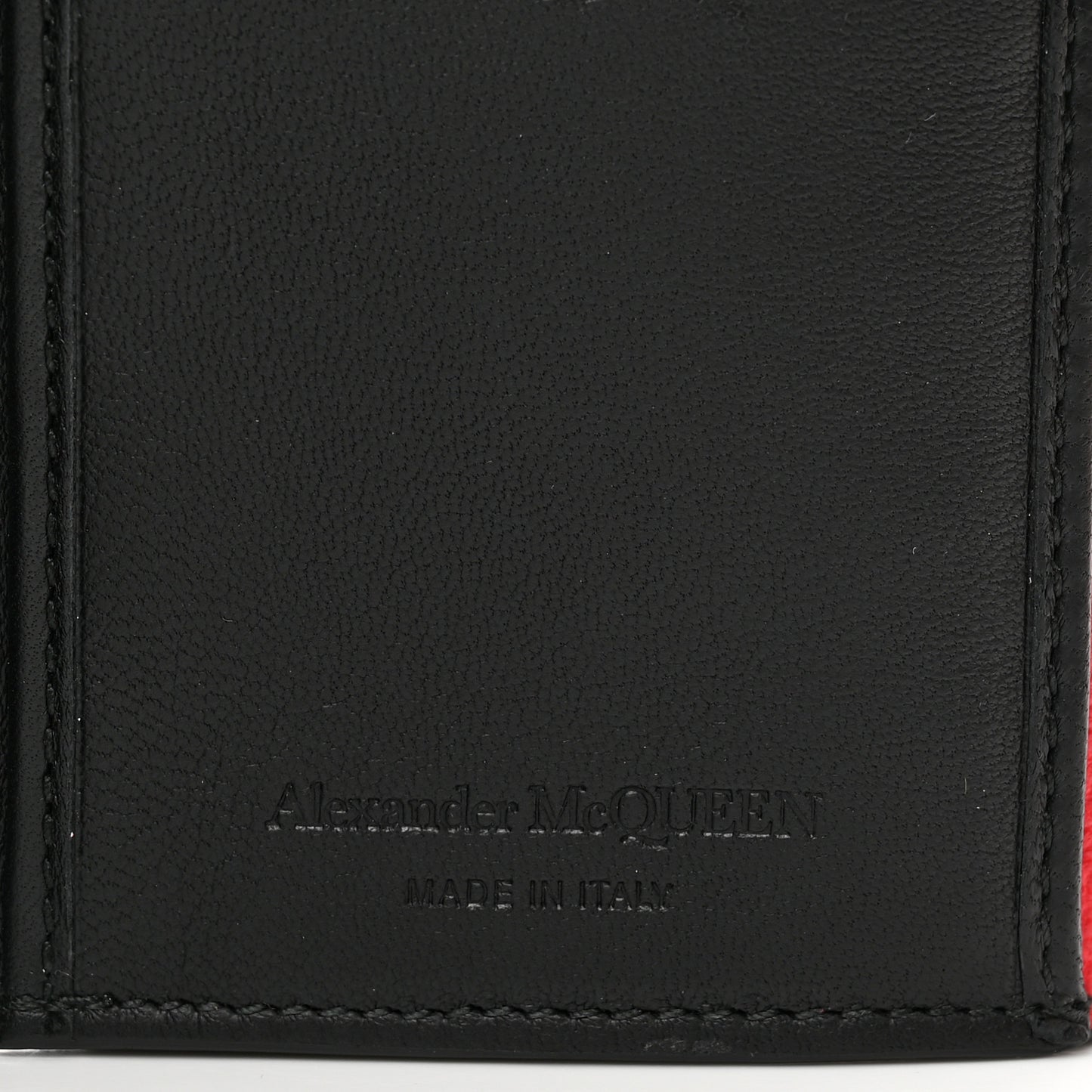 Calfskin Skull Continental Wallet Red