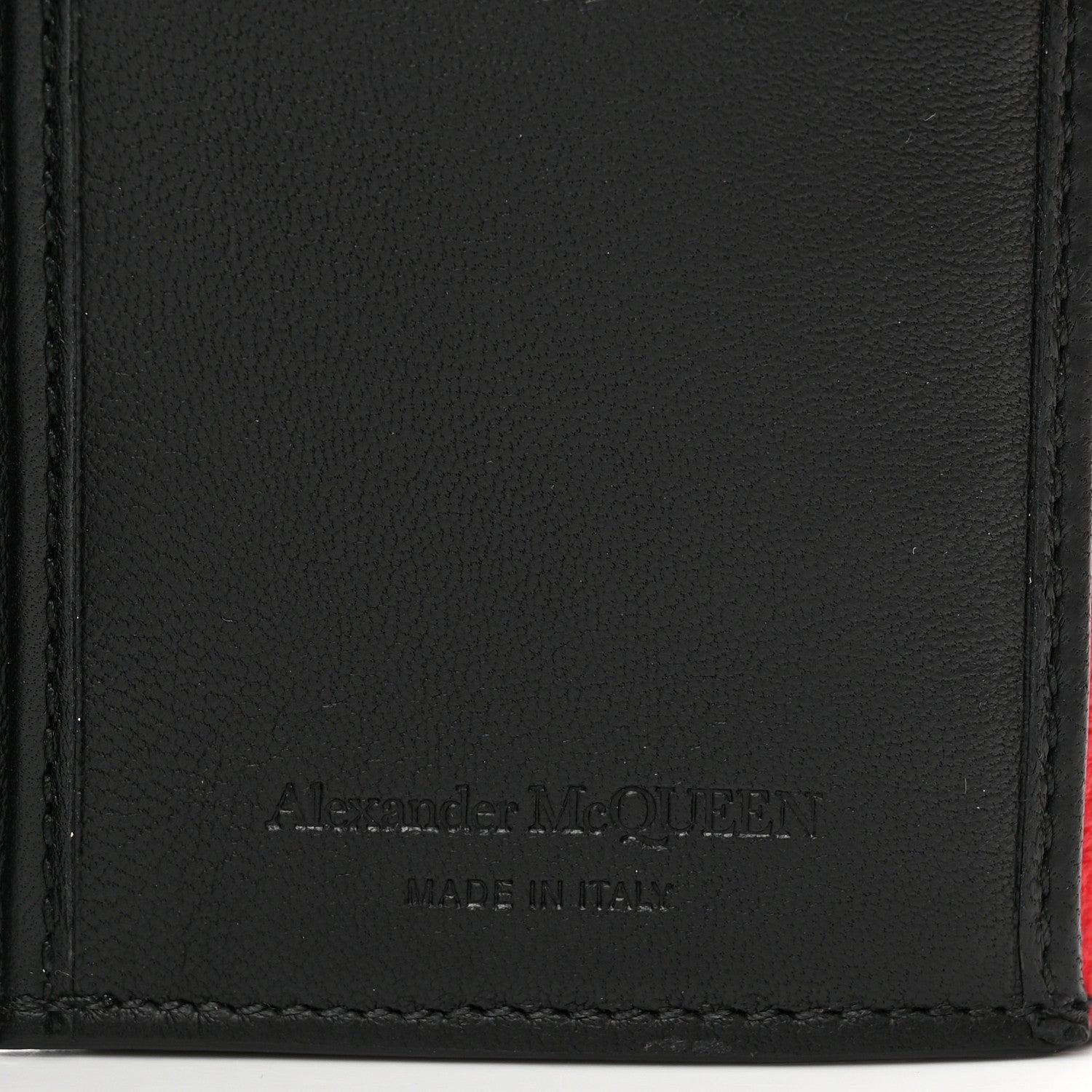 Alexander McQueen Calfskin Skull Continental Wallet Red 8 of 9