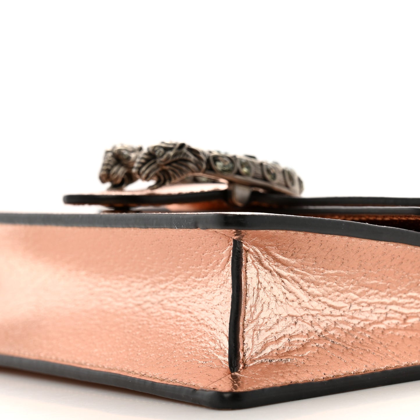 Metallic Calfskin Super Mini Dionysus Shoulder Bag Rose Gold