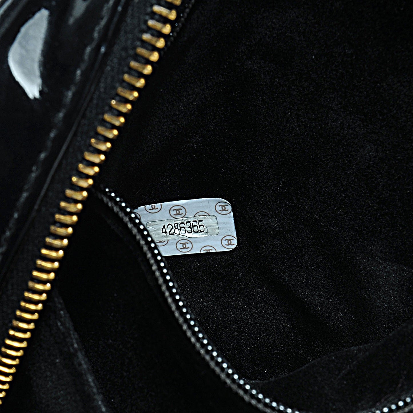 Patent Vanity Cosmetic Case Black