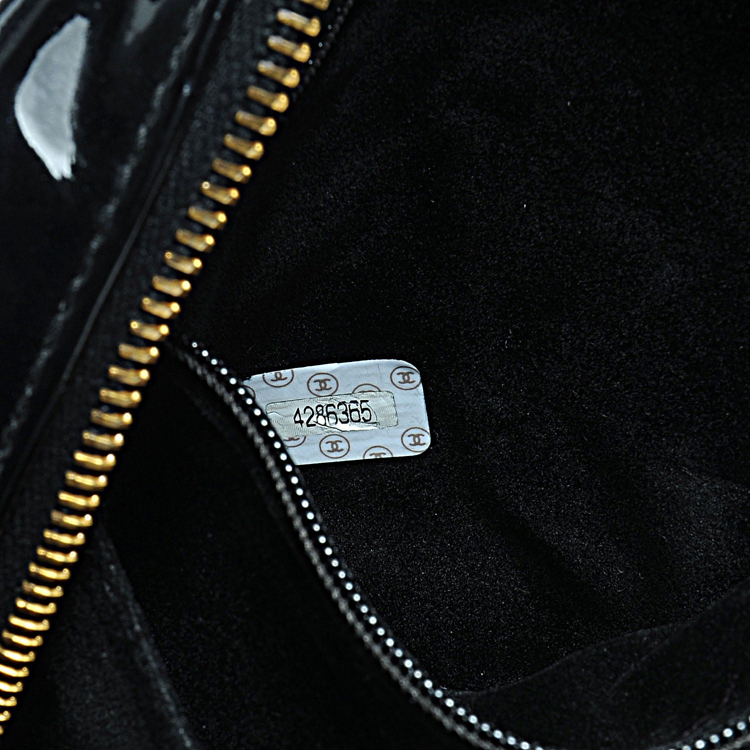 Chanel Patent Vanity Cosmetic Case Black 7 of 7