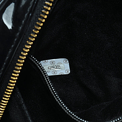 Chanel Patent Vanity Cosmetic Case Black 7 of 7
