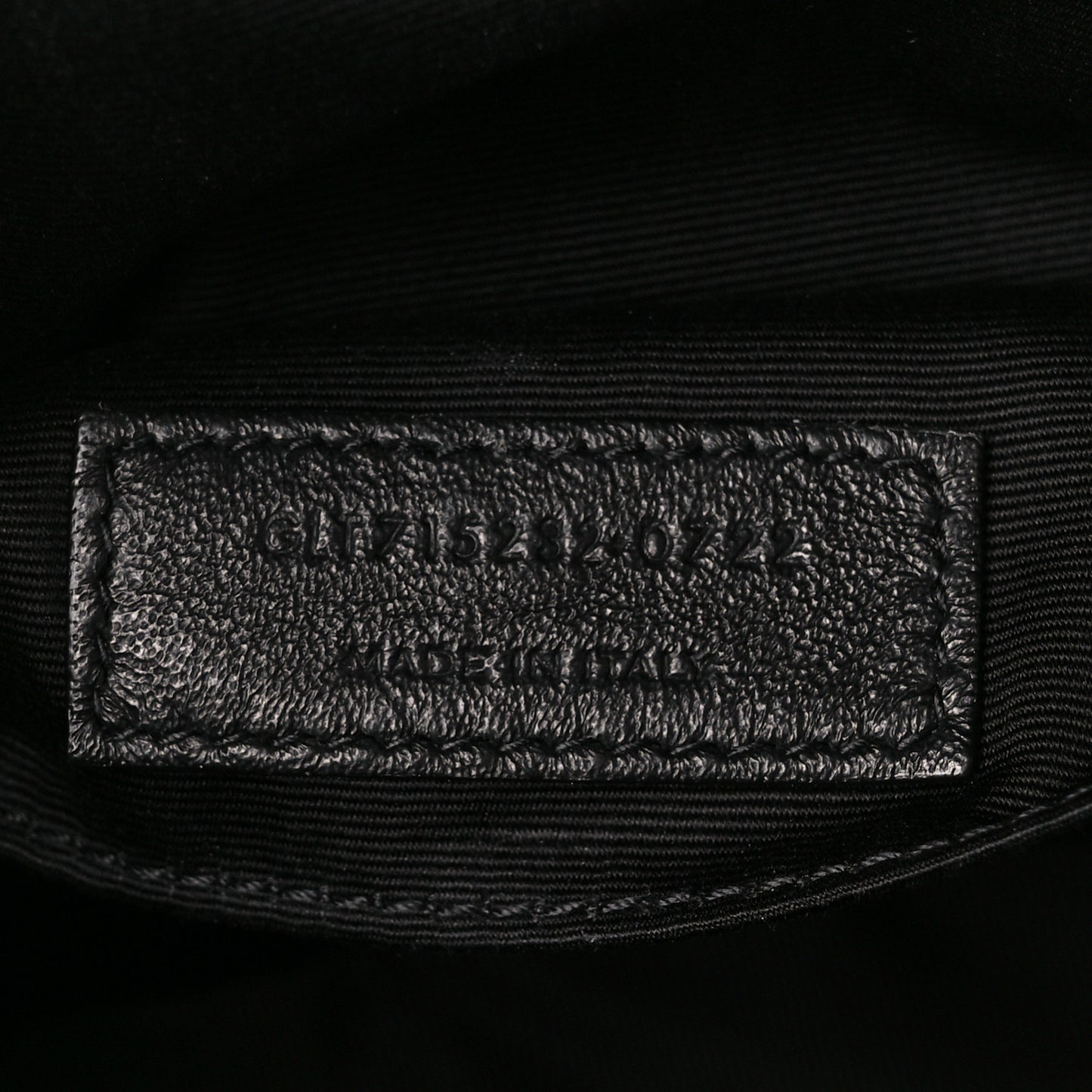Calfskin Matelasse Monogram Monochrome Lou Camera Bag Black