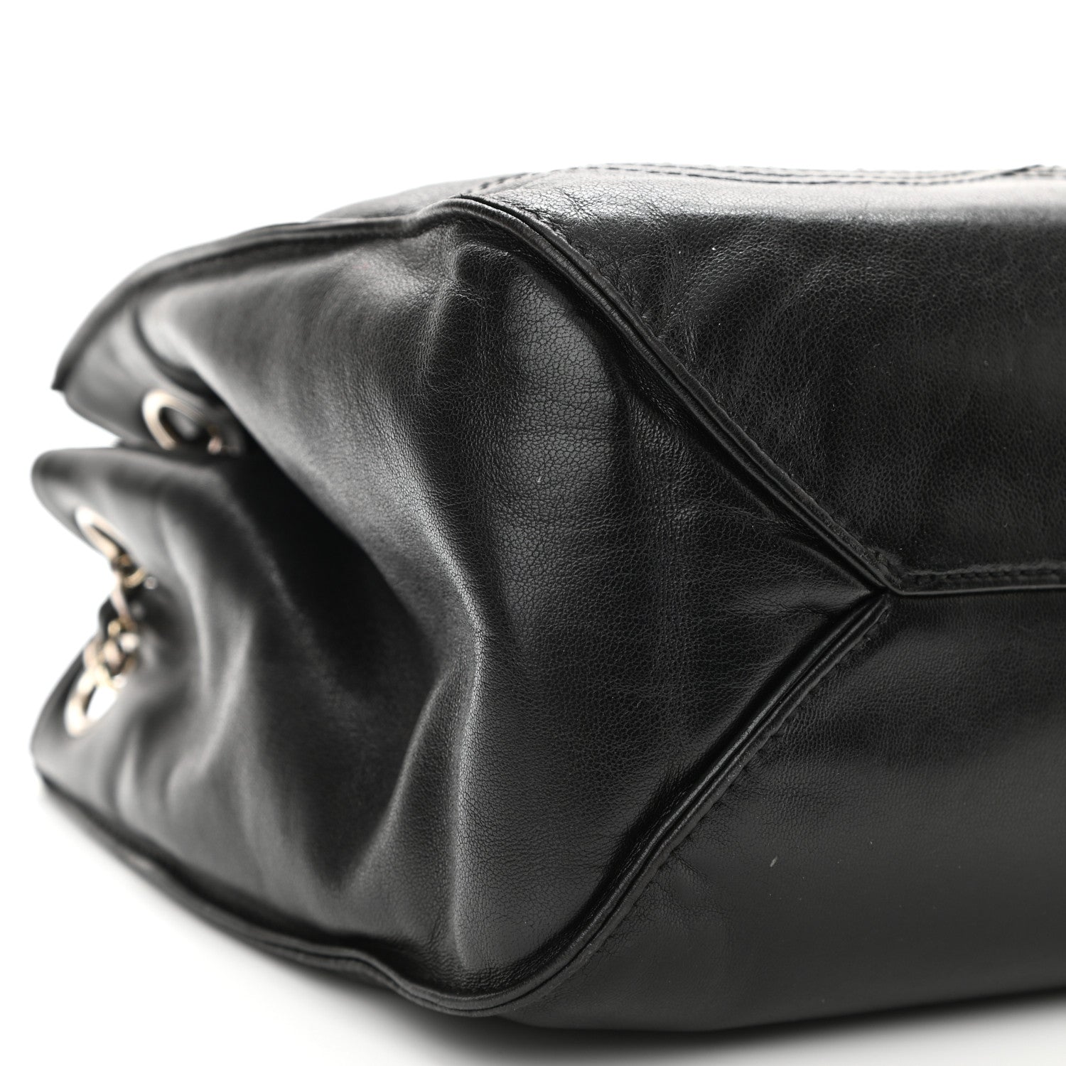 Chanel Lambskin CC Shoulder Bag Black 10 of 11