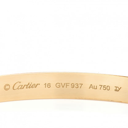 Cartier 18K Yellow Gold LOVE Bracelet 16 4 of 5