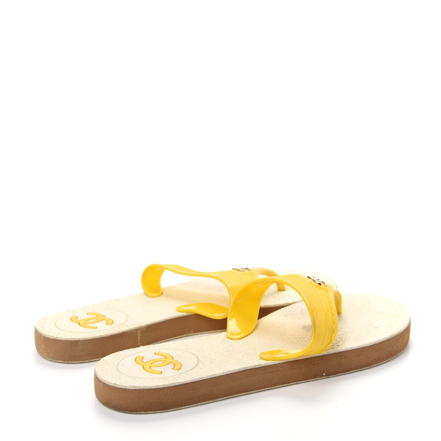 Jelly CC Thong Sandals 40 Yellow