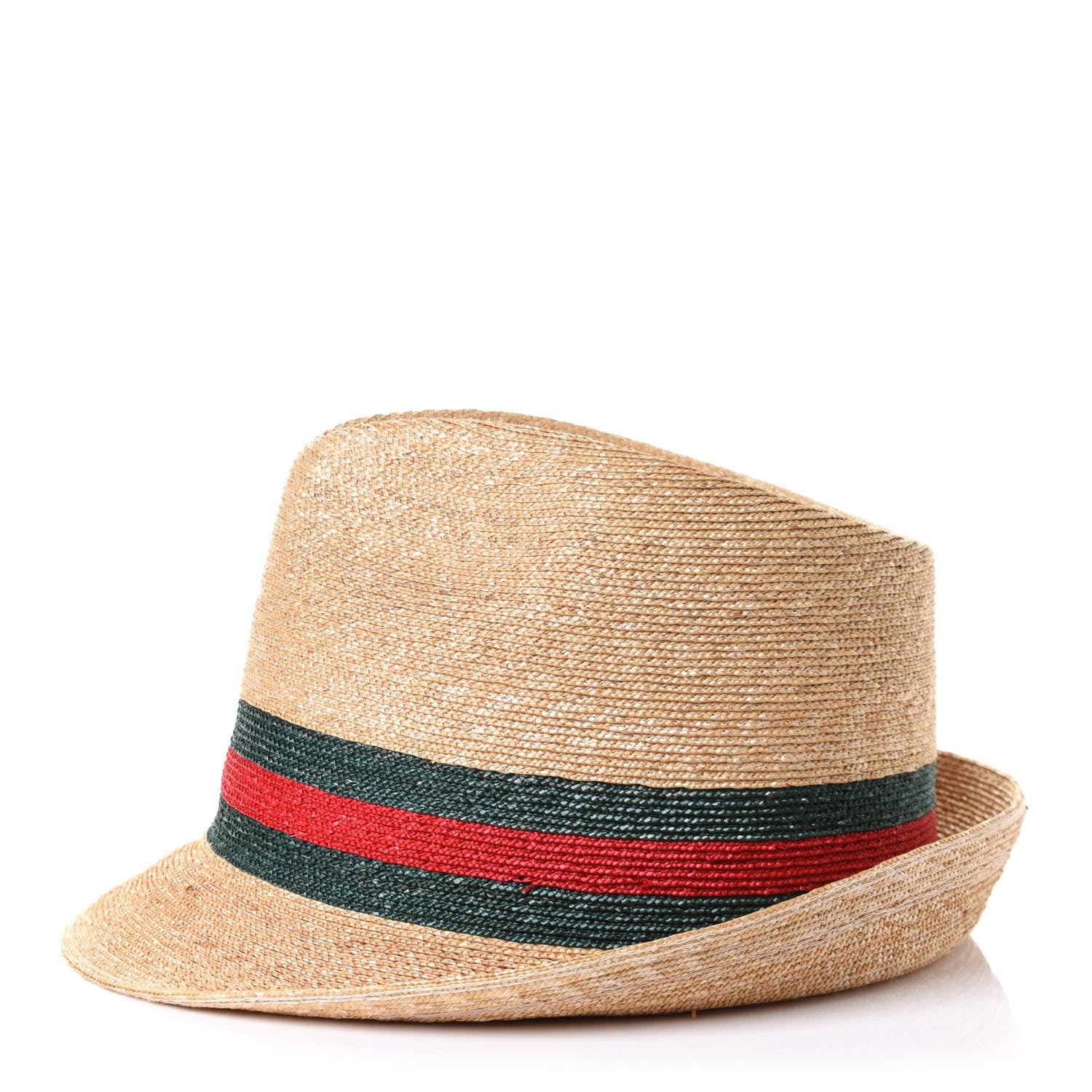 Gucci Abaca Straw Web Fedora Hat L 4 of 8