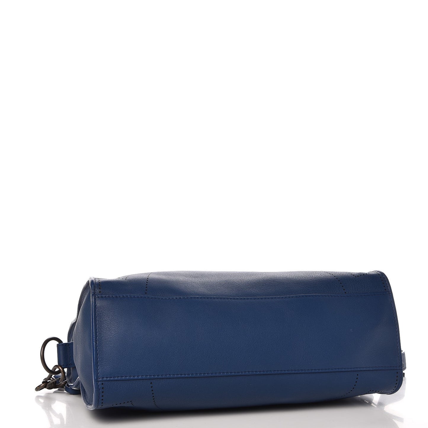 Veau Soyeux Perforated Blackout Hardware S City Bleu Marine