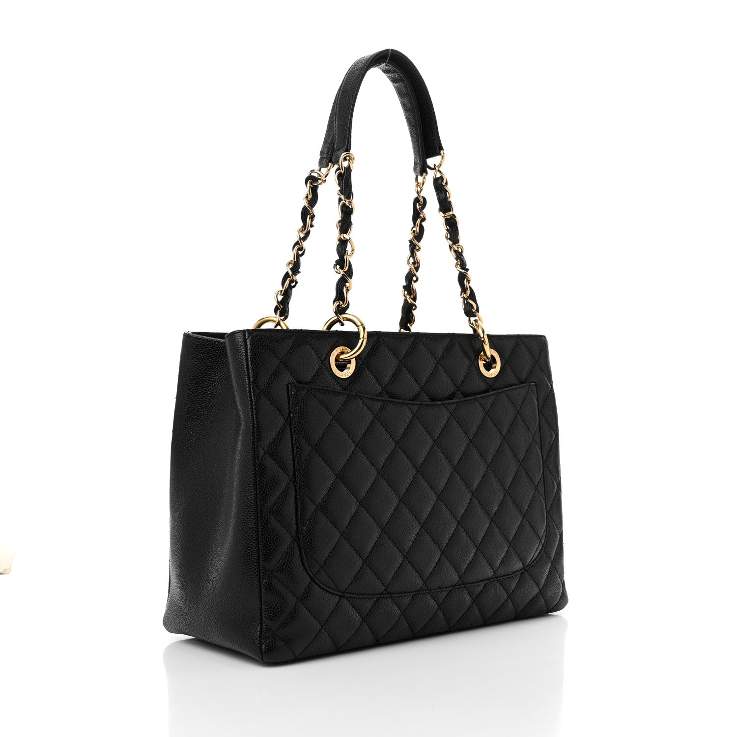 Chanel Caviar Quilted Grand Shopping Tote GST Black 3 of 11