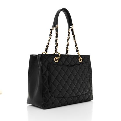Chanel Caviar Quilted Grand Shopping Tote GST Black 3 of 11