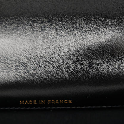Chanel Lambskin Quilted Top Handle Flap Coin Purse With Chain Black 12 of 12