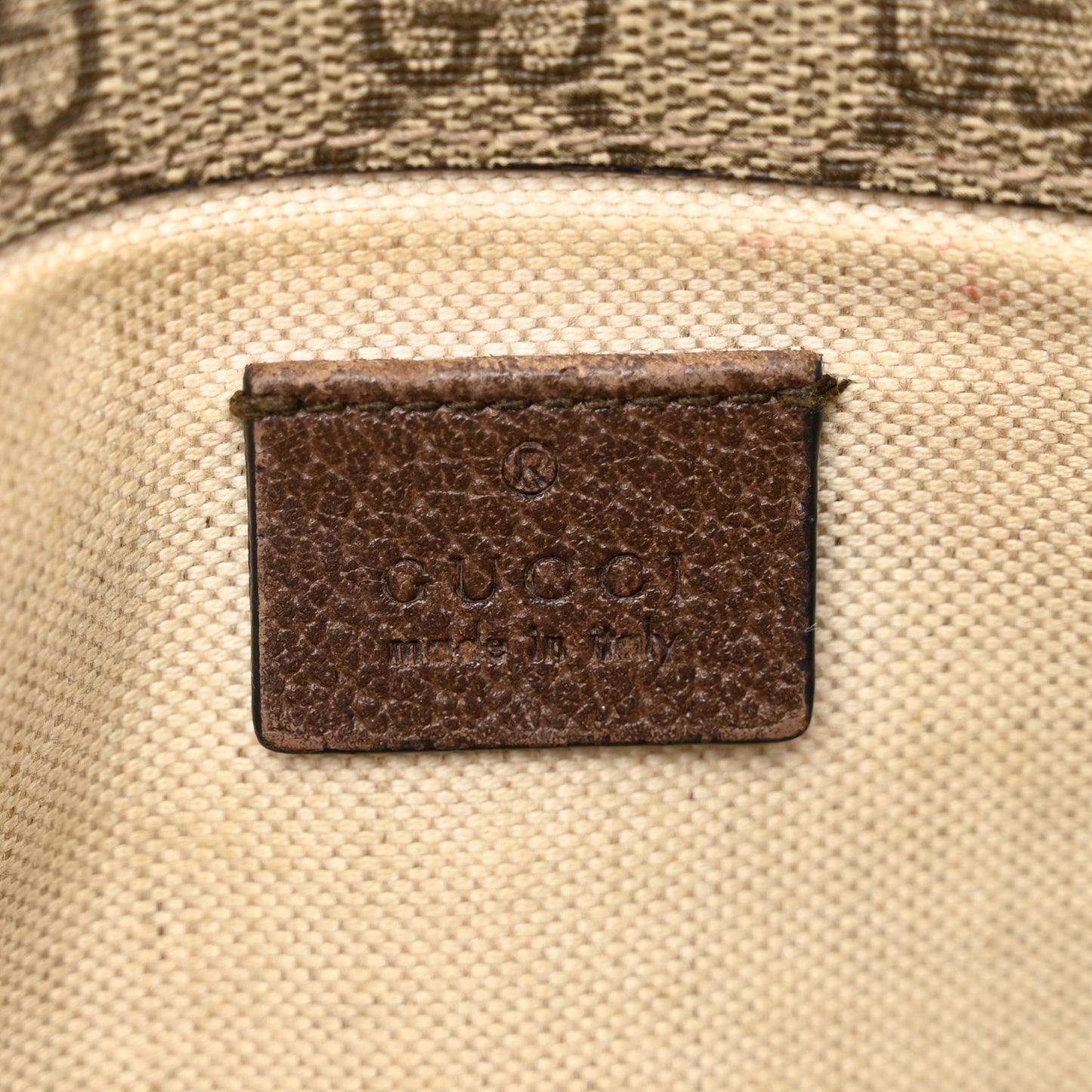 GG Supreme Monogram Neo Vintage Web Belt Bag Brown