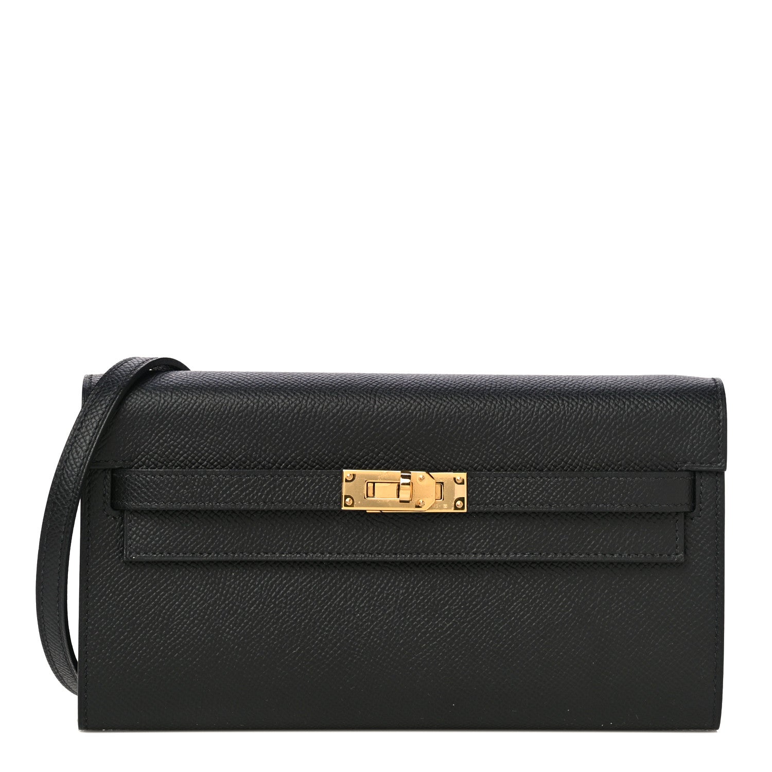 Hermes Epsom Kelly Wallet To Go Black 1 of 10