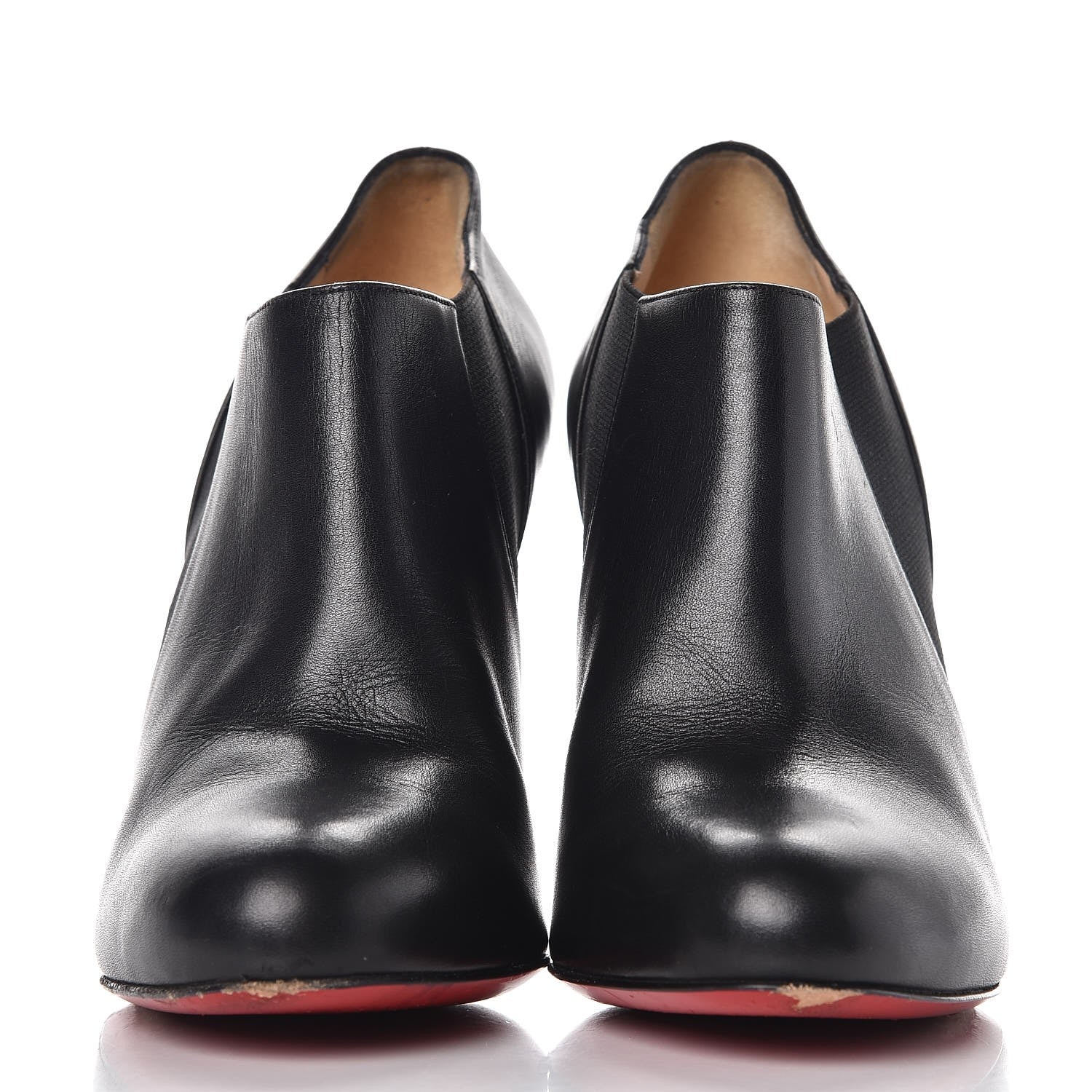 Christian Louboutin Calfskin Lastoto 110 Ankle Boots 37.5 Black 2 of 13