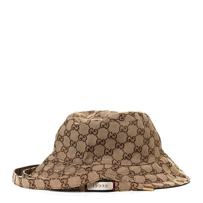 Gucci Canvas Monogram Reversible Bucket Hat M Brown 11 of 14