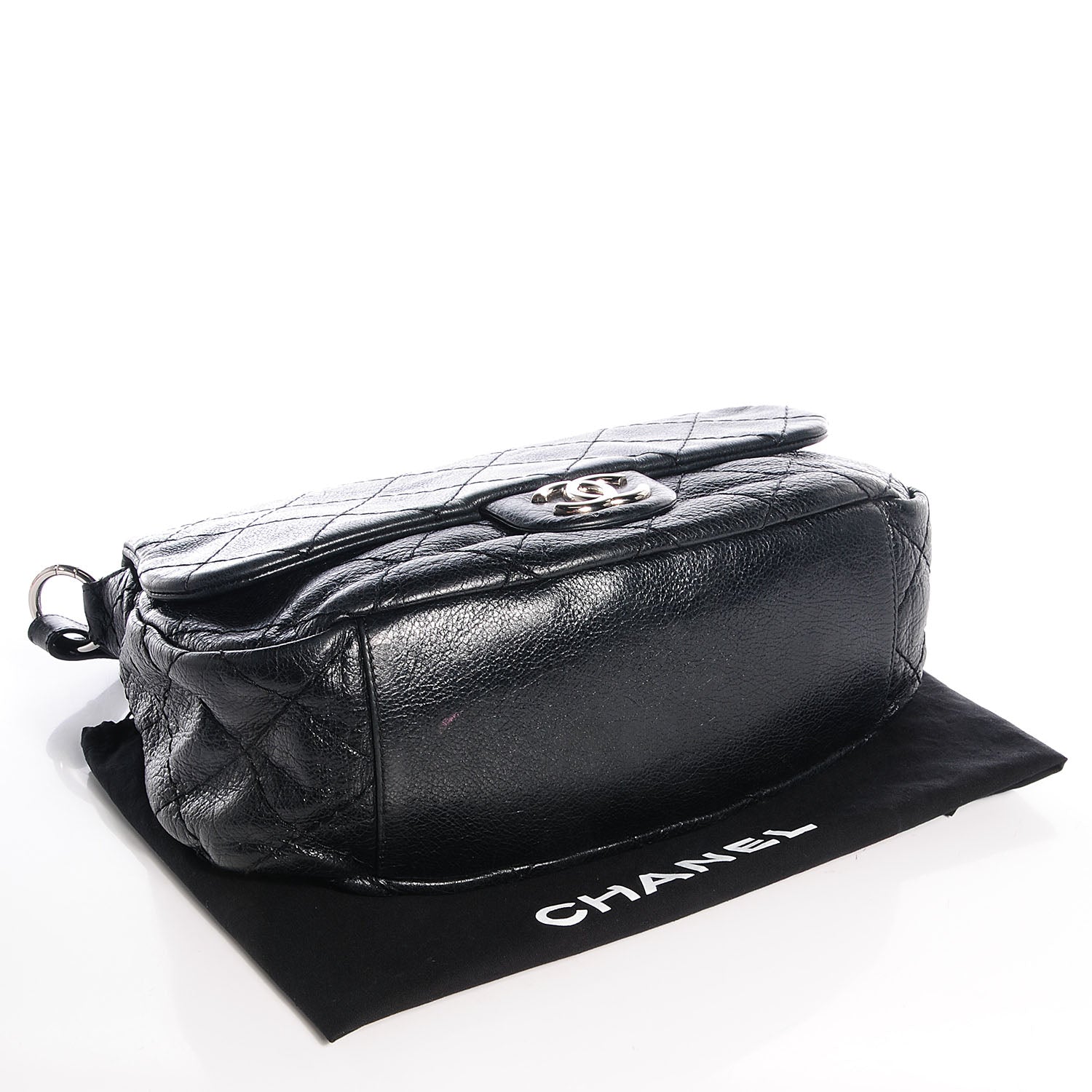 Chanel Glazed Calfskin On The Road XL Flap Black 4 of 6