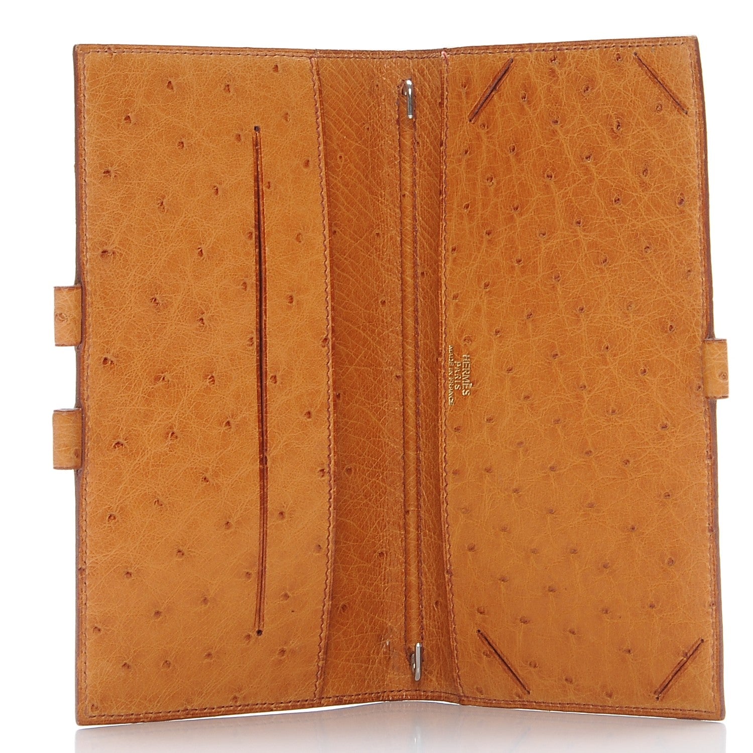 Hermes Ostrich Agenda Cover Gold 5 of 7