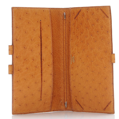 Hermes Ostrich Agenda Cover Gold 5 of 7