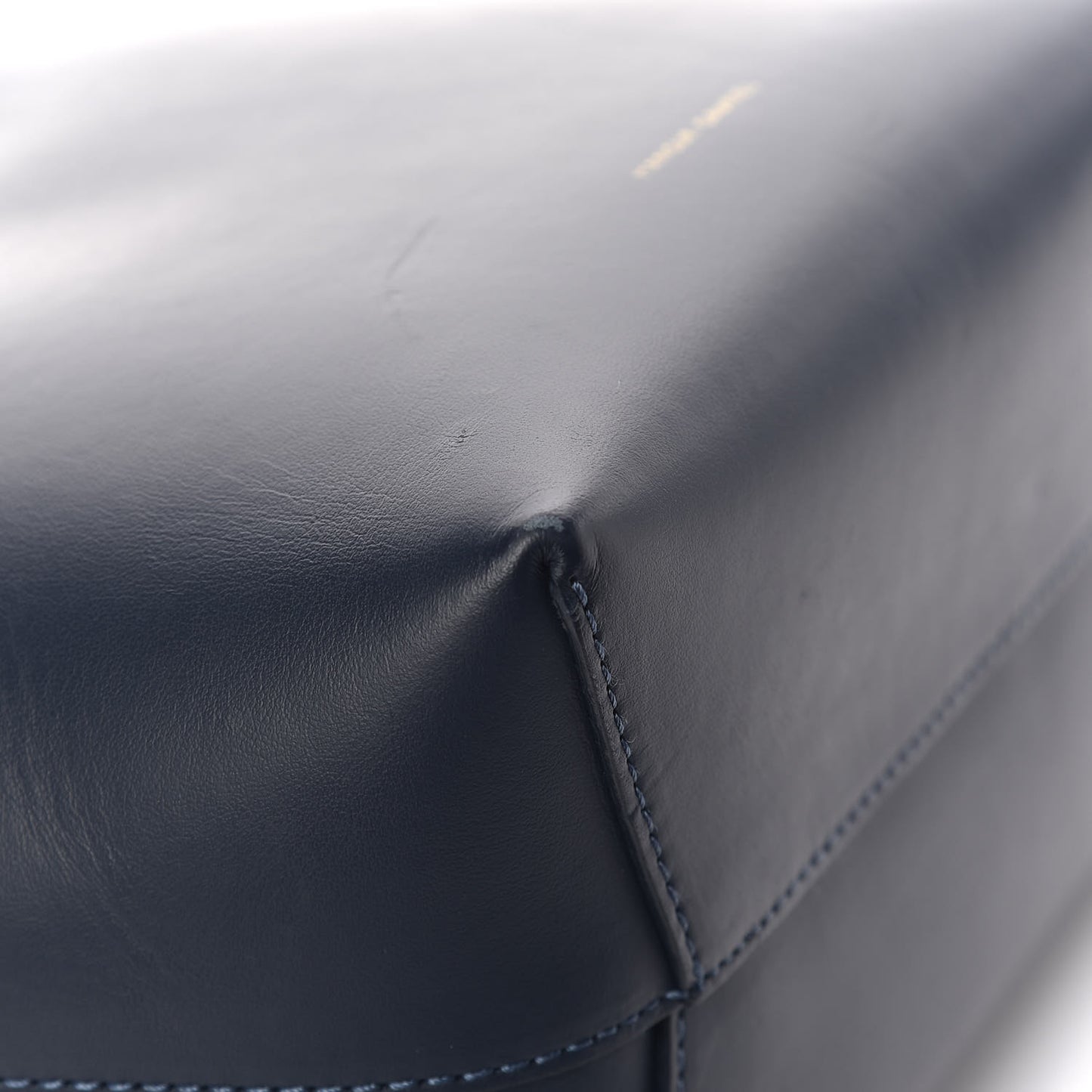 Calfskin Mini Bucket Bag Blu