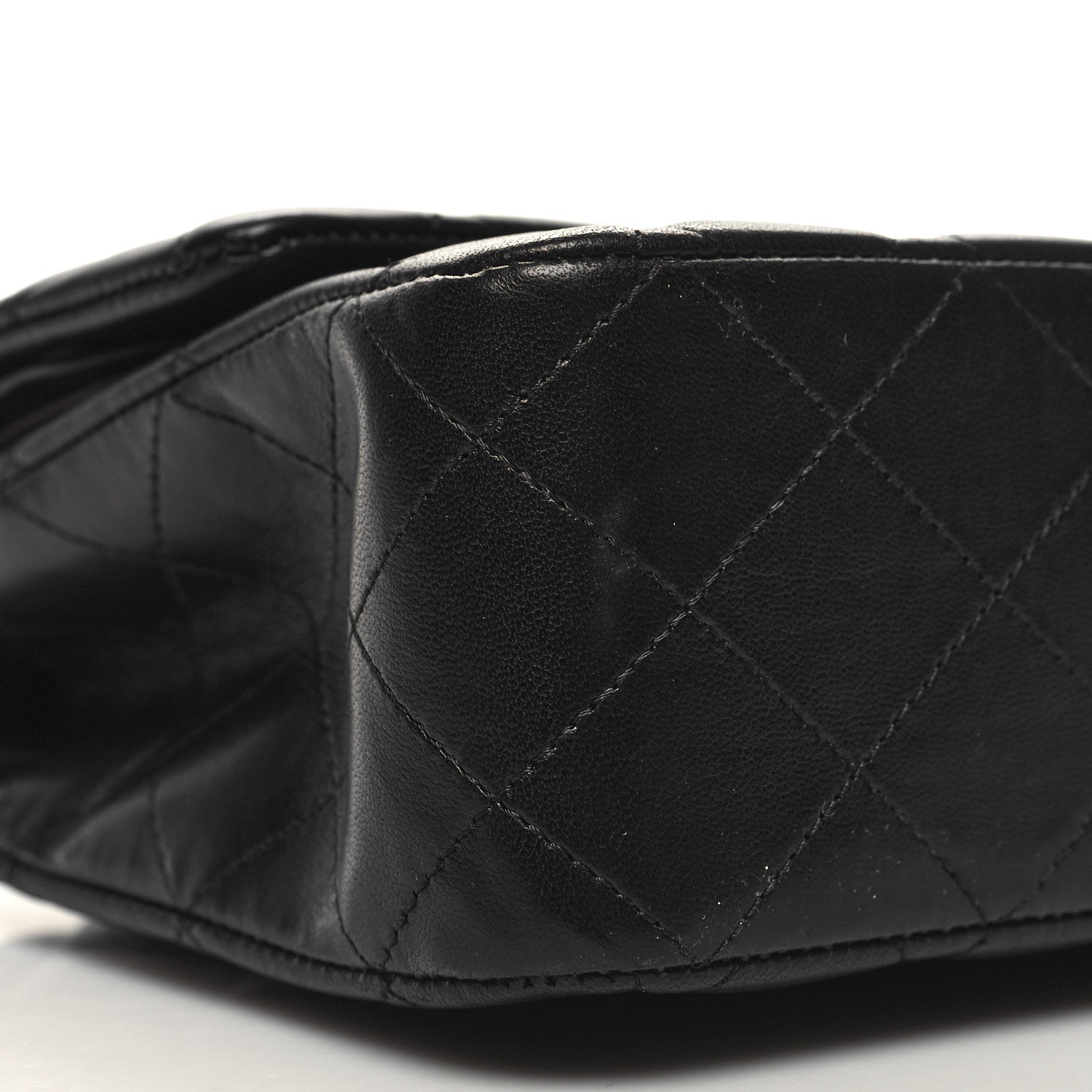 Chanel Lambskin Quilted Medium Double Flap Black 9 of 10