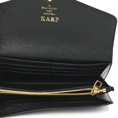 Louis Vuitton Empreinte Sarah Wallet NM Black 5 of 13