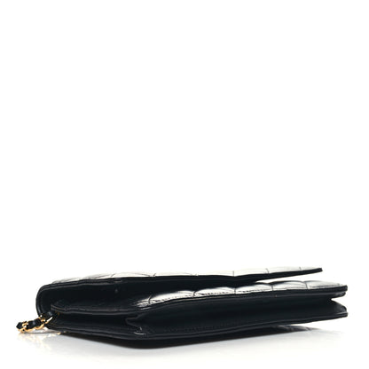 Chanel Lambskin Quilted Wallet On Chain WOC Black 4 of 13